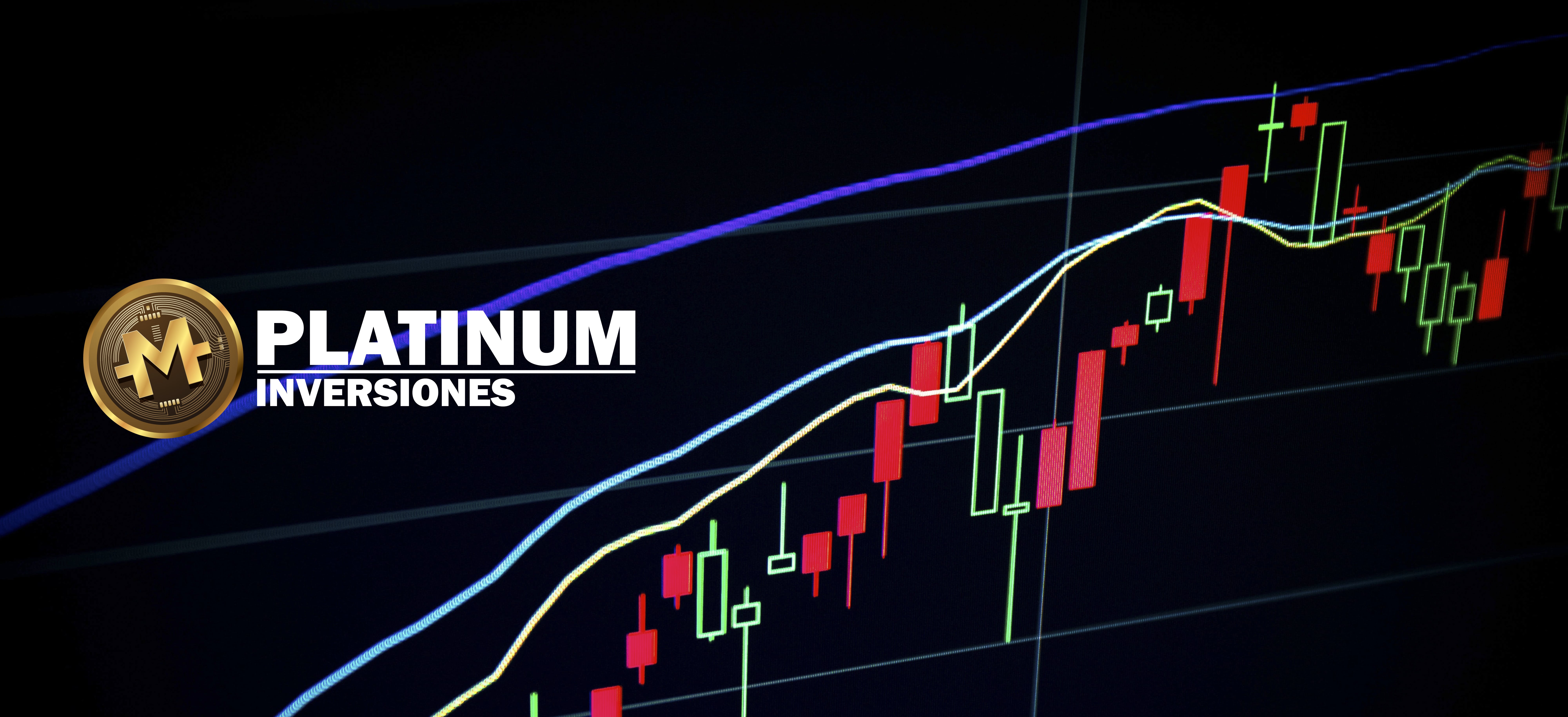 Gráficas con logo de Platinum Inversiones