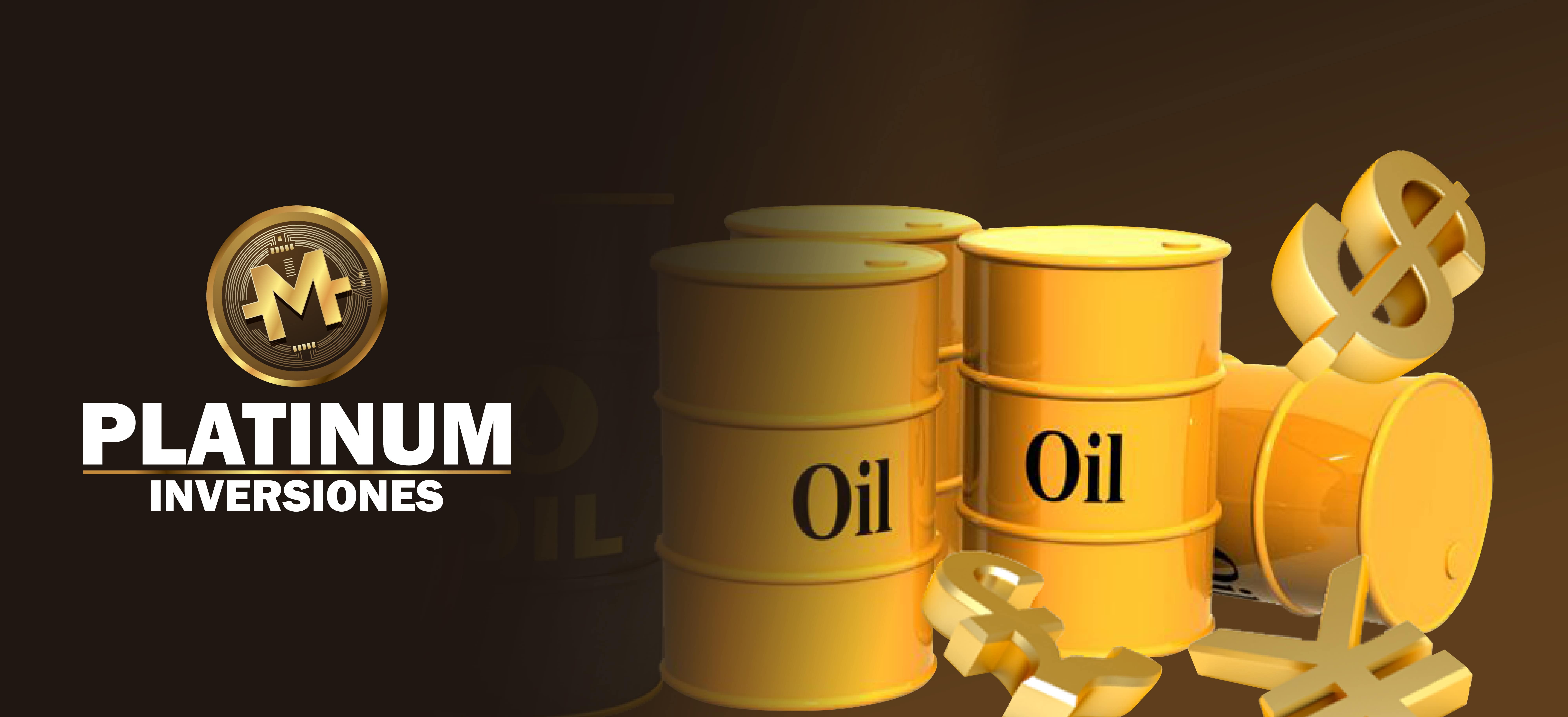 Tanques de gasolina con logo de Platinum Inversiones